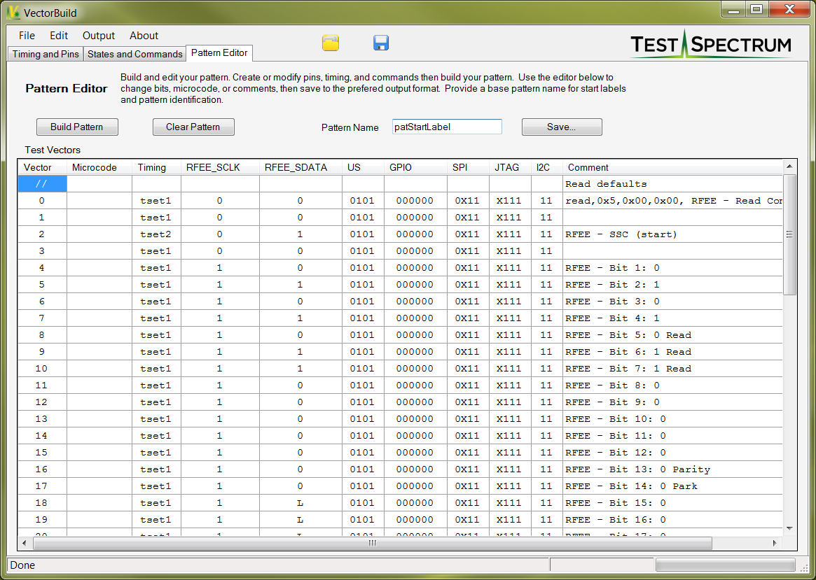 VectorBuild Pattern Editor